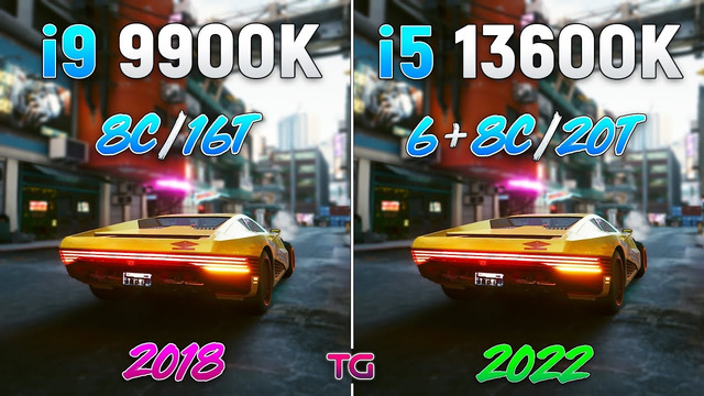 I9 9900K vs i5 13600K – Test in 9 Games