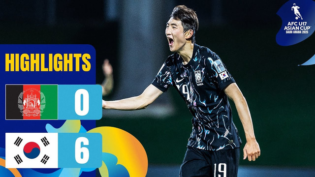 Afghanistan vs. Korea Republic | Highlights | AFC U17 Asian Cup™ 2025
