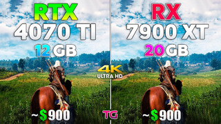 RTX 4070 Ti vs RX 7900 XT – Test in 8 Games l 4K Ray Tracing