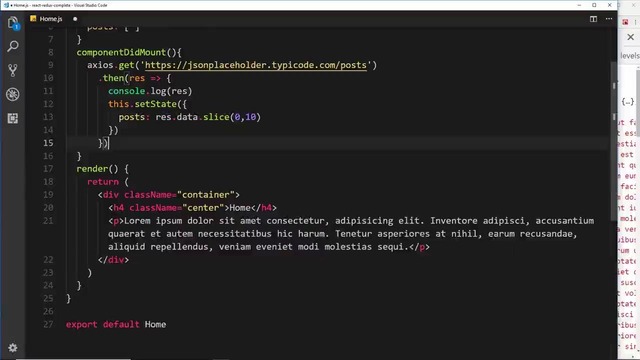 Complete React Tutorial (& Redux) #29 – Using Axios