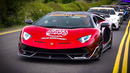 Gumball 3000 cars arriving at SUPERCARFEST 2025