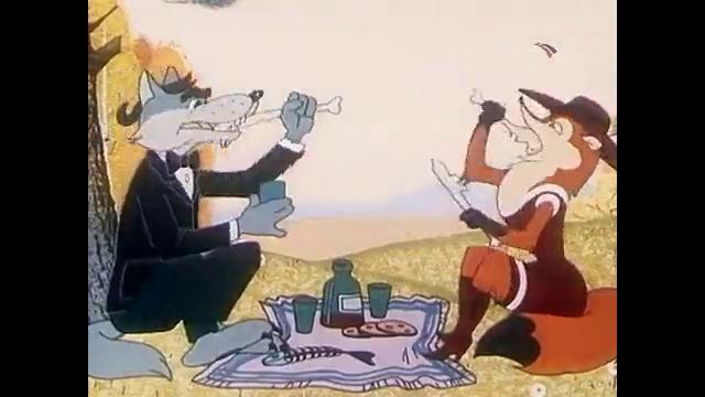 Советский мультфильм – Лиса Медведь и мотоцикл с коляской