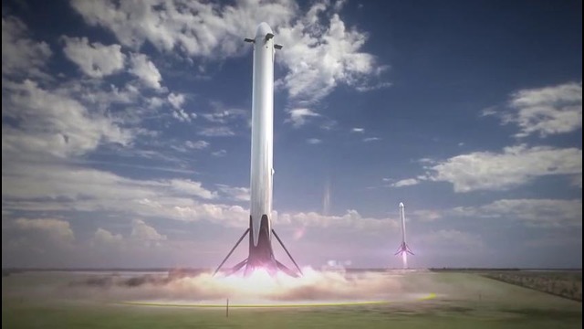 Falcon Heavy Flight Animation