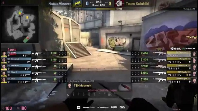 CSGO – NaVi vs. TSM [Overpass] – ESL ESEA Pro League Dubai Invitational – Group B