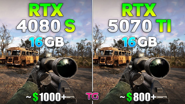 RTX 4080 SUPER vs RTX 5070 Ti – Test in 10 Games | 4K