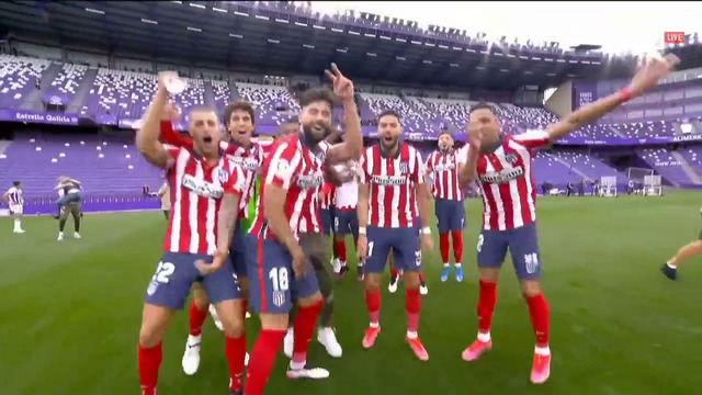 «Атлетико» празднует чемпионство Ла Лиги сезона 2020/21