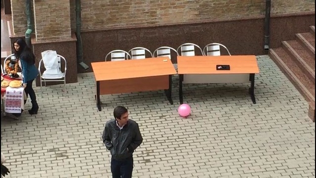 Balloon is dancing. «Culture week 2014» WIUT