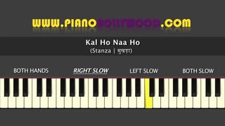 Kal ho naa ho – easy piano tutorial – stanza