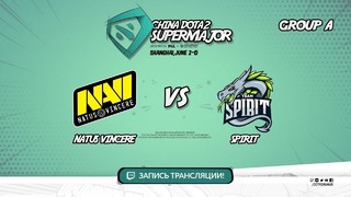 DOTA2: China SuperMajor – Natus Vincere vs Team Spirit (Game 2, Group A)