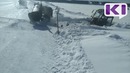 Неудачное извлечение трактора из льда