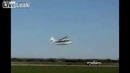 Взлет с прицепа пикапа