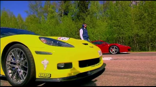 Ferrari 458 Italia vs Chevrolet Corvette ZR1, Nissan GT-R and Audi RS6