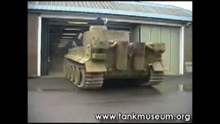Вождение танка тигр, вид внутри танка
