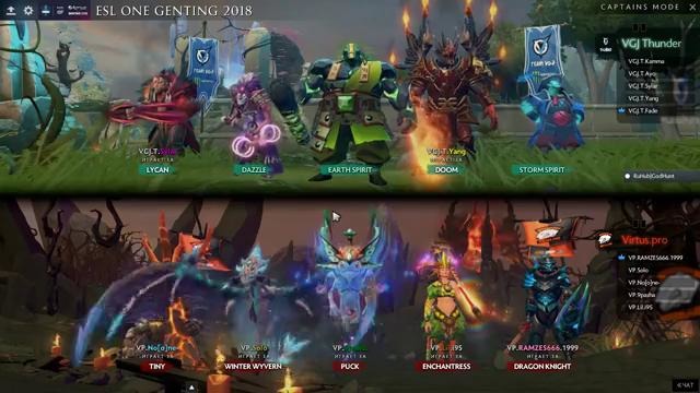 Highlights vs SG and VGJ on ESL ONE Genting 2018