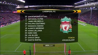 Liverpool 1-1 Rubin UEL 22/10/2015