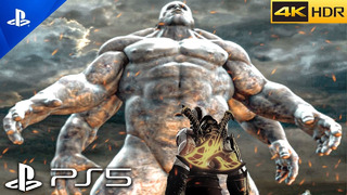 (PS5) GOD OF WAR Remastered – KRATOS VS ATLAS Titan Gameplay [4K 60FPS]