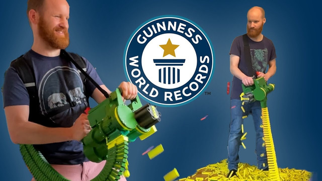 Fastest Firing NERF Gun Blaster – Guinness World Records