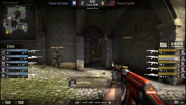 Team EnVyUs vs. Team Liquid – ESL Pro League S5 – map1 – cobble yXo, SleepSomeWhile