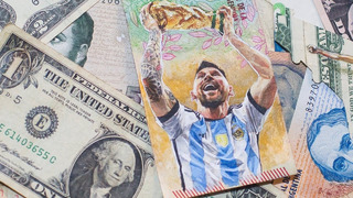 Аргентинец рисует на банкнотах Лионеля Месси, чтобы повысить стоимость песо