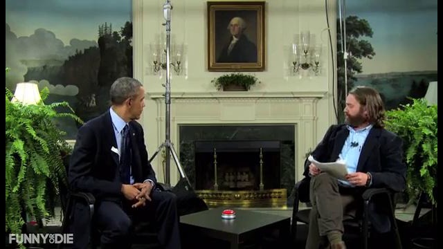 Барак Обама дал интервью Заку Галифианакису в шоу «Между двумя папоротниками»