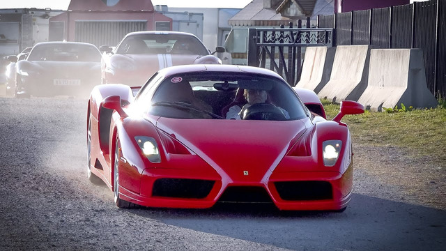 Supercars Accelerating Loud! Leaving SupercarFest F50, Enzo, One-77, F40, SVJ, GT40