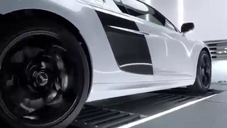 Как звучит двигатель Audi R8 V10 на стенде для тестирования