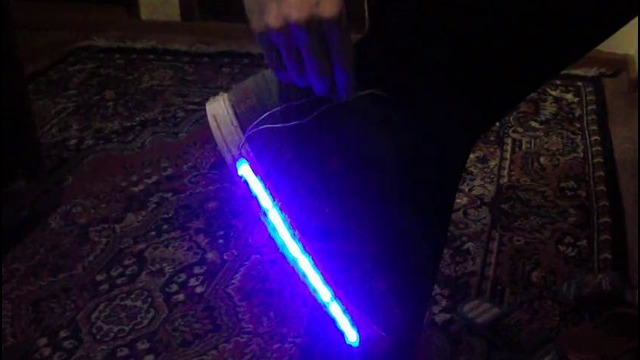 Blue led sneakers