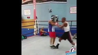 Jose Aldo boxing sparring