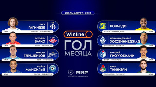 Winline гол месяца | Июль – август 2024 | Претенденты