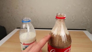 Experiment, milk vs coca cola