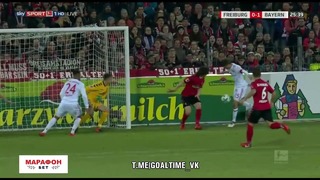 (HD) Фрайбург – Бавария | Немецкая Бундеслига 2017/18 | 25-й тур | Обзор матча