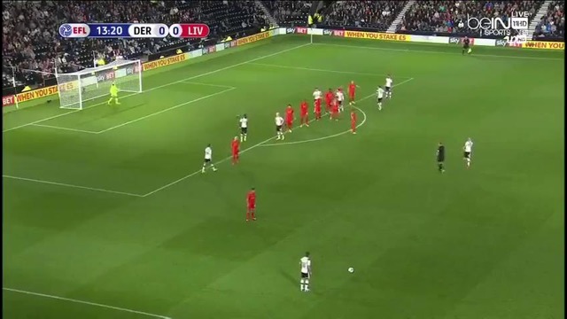 Derby County 0-3 Liverpool EFL Cup 20/09/2016
