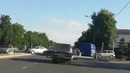 Опасный способ перевозки крупногабаритного груза