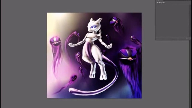 Mewtwo – Speed Painting (#Photoshop)