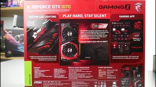 MSI GTX 1070 GamingX 8gb – обзор и сравнение с GTX 1080