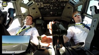 Вылет Боинга 737 из аэропорта Риги под управлением профессионалов
