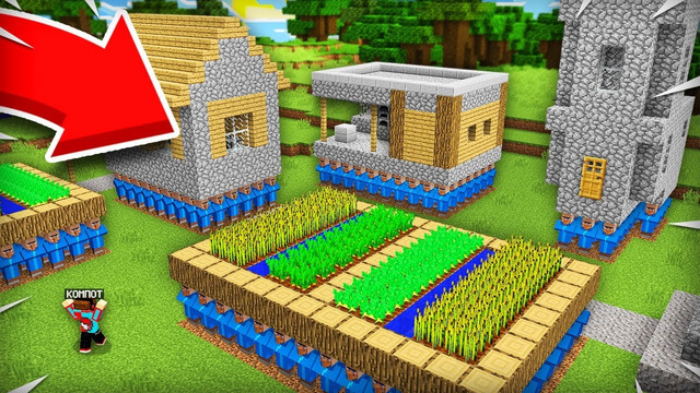 ФЕЙКОВЫЕ ЖИТЕЛИ ХОТЯТ УКРАСТЬ ВСЮ НАШУ ДЕРЕВНЮ В МАЙНКРАФТ | Компот Minecraft
