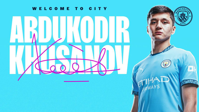 Абдукодир Хусанов официально перешел в «Ман Сити»