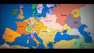Изменение границ европейских государств с 1000 года до 2005