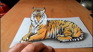 3D иллюстрация Тигра