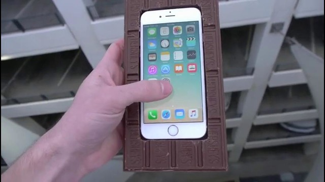 Drop Test iPhone 6S В Плитке шоколада