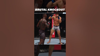 BRUTAL Knockout From Israel Adesanya #combatsport #mma