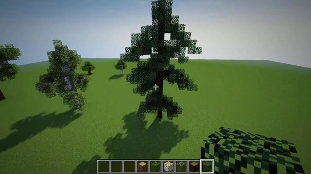 Красивое дерево в майнкрафт (beautiful tree minecraft)