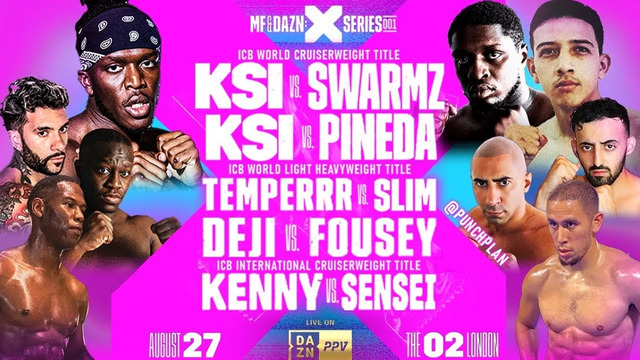 Бокс. KSI – Swarmz + Андеркард (27.08.2022)
