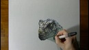 Drawing (Visual Art) Time Lapse: a Velociraptor