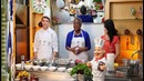 Ambassador Spratlen prepares roast beef with vegatables