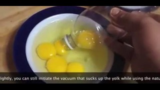 Как отделить желток от белка