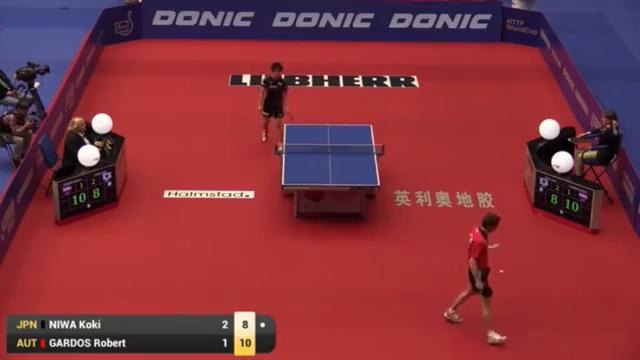 2015 Men’s World Cup Highlights- NIWA Koki vs GARDOS Robert (R16)