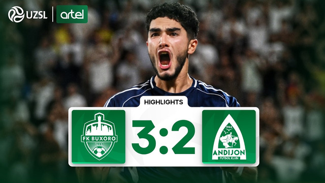 Superliga 23-tur. Buxoro – Andijon bahsida kiritilgan gollar va xavfli vaziyatlar (Highlights)