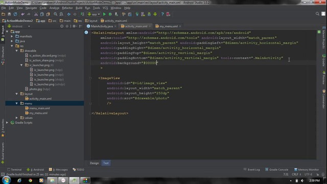 Android Studio Tutorial – 26 – Working with Contextual Action Mode